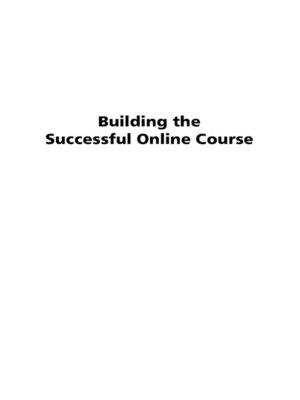 cover image of Building the Successful Online Course